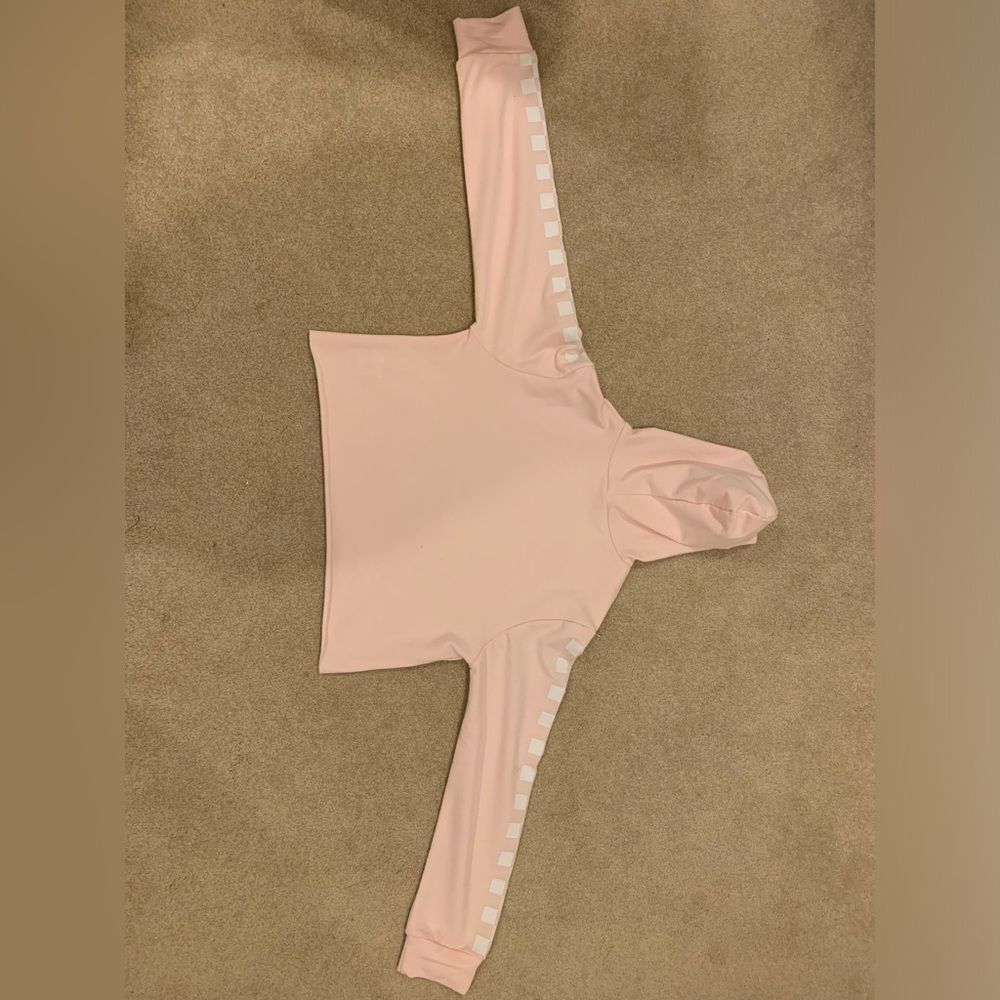 Amazon Pink Cropped and Checkered Hoodie in the Size XXS